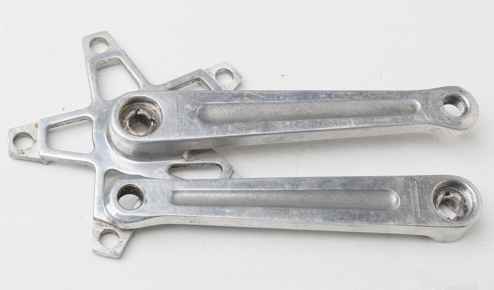 Pédalier Stronglight Super Compétition 63 – Alu, Fabrication Française – Pour Vélo Course Ancien