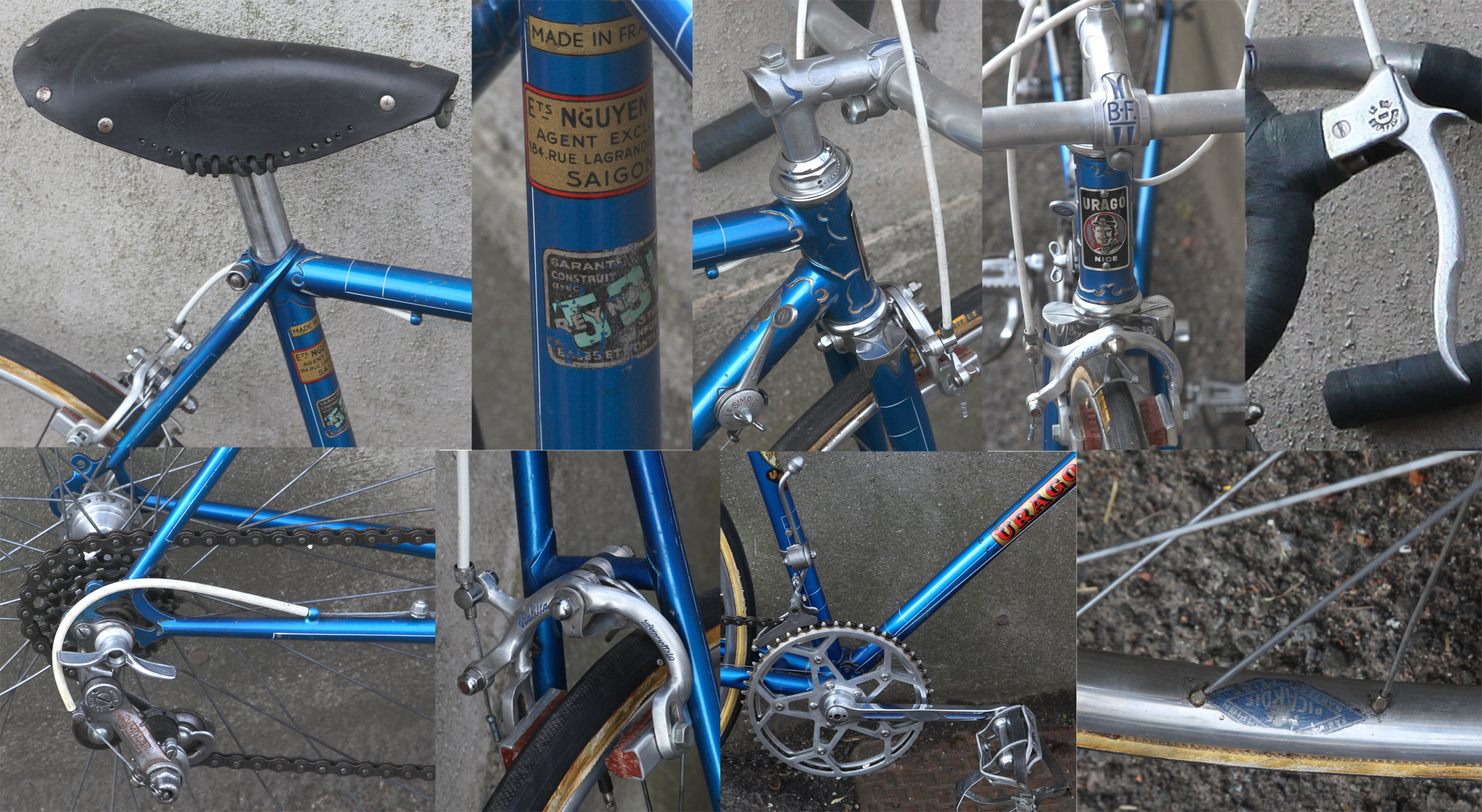 Stickers Déco Vélo URAG202 - Made In France - Autocollants Vélo Bicycle