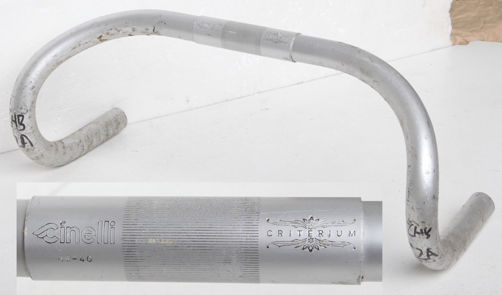 Guidon Cinelli Criterium NOS 65-40 26.4mm Double Rainure Pour Câbles