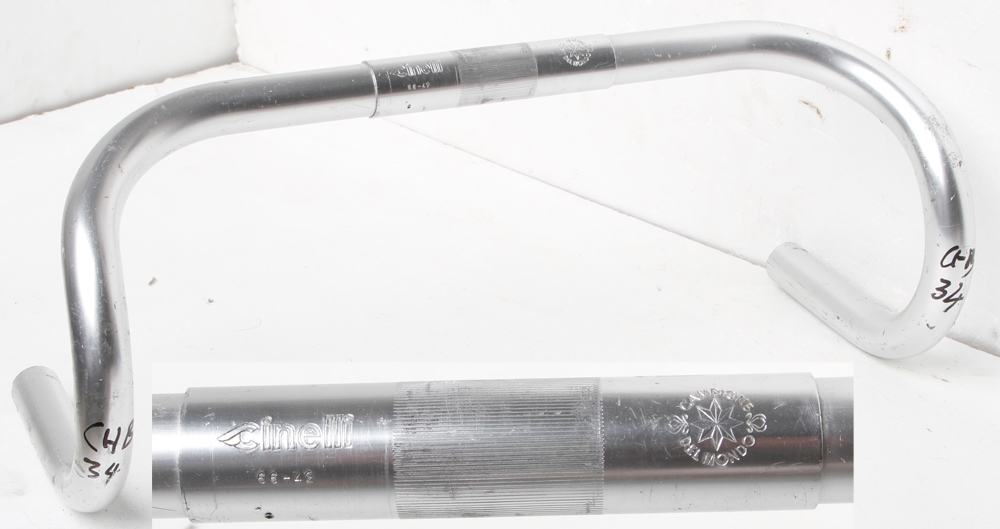 Guidon Vélo Cinelli 63 Campione Del Mondo - 26,4 X 38 Cm - Alliage Argent - Occasion