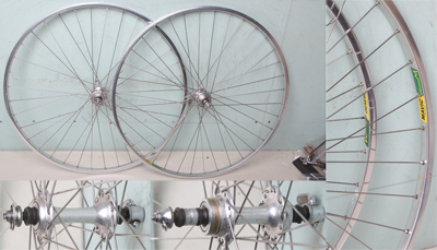 PAIRE DE ROUES Mavic G 40 Mavic RD 500 Pneus Velo Route Wheels Clincher Road EUR 160,00 - FR